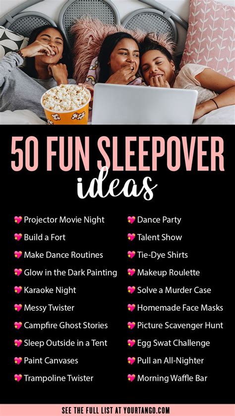 fun sleepover ideas